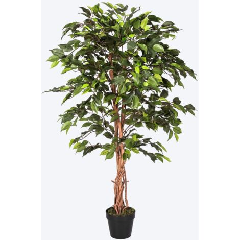 Arbre artificiel ficus benjamina 180 cm | Naturing Monde - Intérieur - Tronc d'arbre naturel