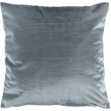 HOMESCAPES Housse de coussin en velours Gris foncé - 45 x 45 cm (1/4)