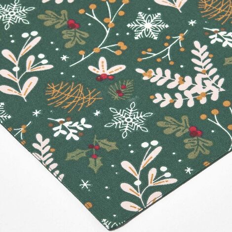 Lot De 4 Serviettes De Table Noël Cerfs Majestueux En Coton