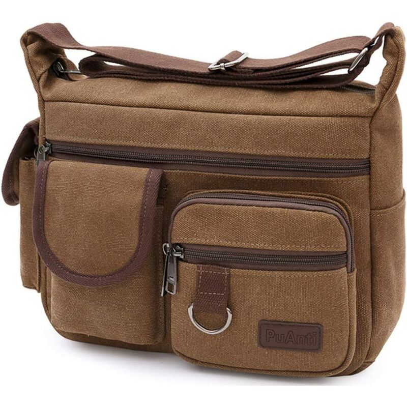 Bolso de hombro Bolso de hombro vintage Bolso de lona Bolso de mensajero Bolso de hombro Bolso bandolera Bolso bandolera Bolso para hombres Mujeres Viajes Deportes Trabajo Escuela Satchel