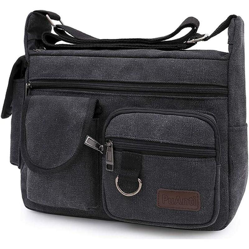 Bolso de hombro Bolso de hombro vintage Bolso de lona Bolso de mensajero Bolso de hombro Bolso bandolera Bolso bandolera Bolso para hombres Mujeres Viajes Deportes Trabajo Escuela Satchel