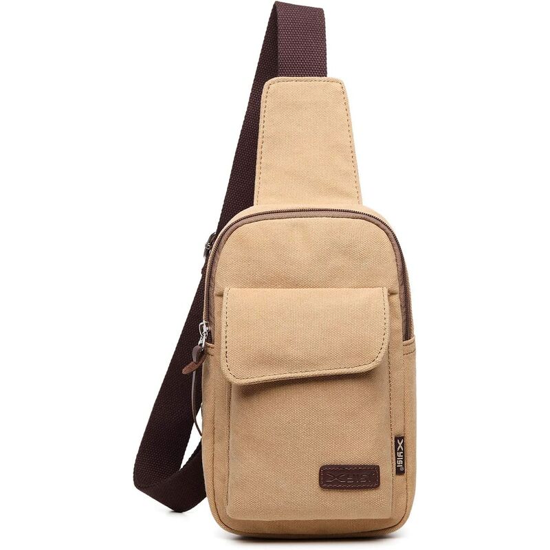 Bolso de pecho para hombre, bolso de lona, bolso bandolera para hombre, bolso de hombro, bolso cruzado, bolso bandolera para ciclismo, aventura, viajes