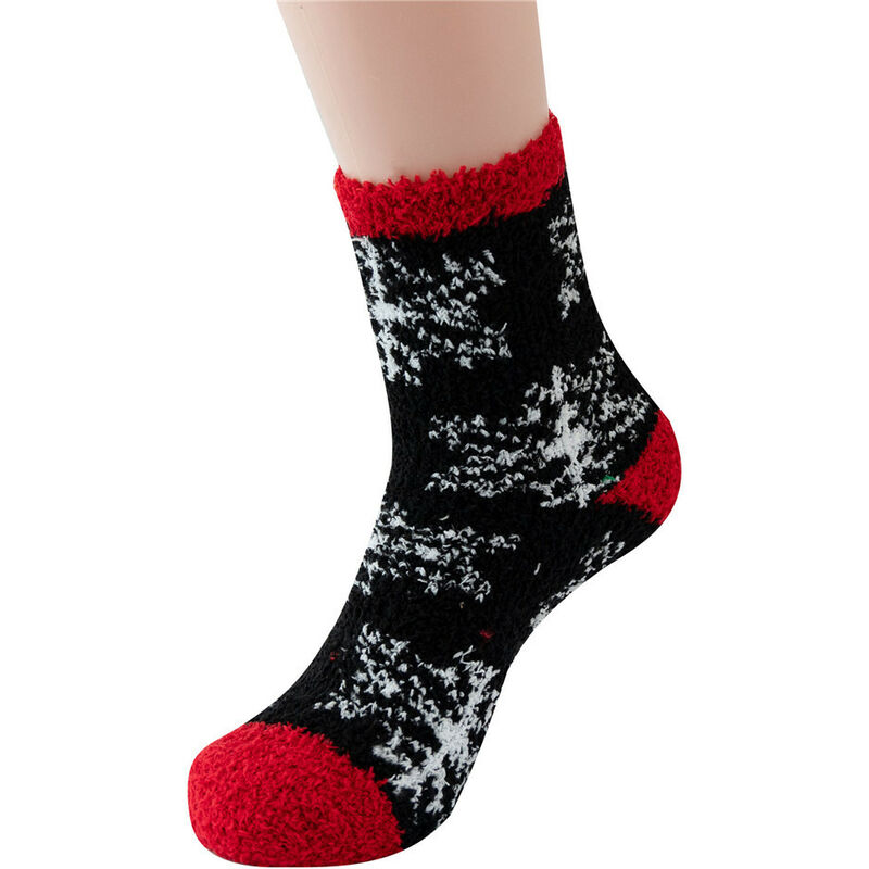 Calcetines de invierno cálidos y esponjosos Wopin - Calcetines divertidos con caja de regalo para mujeres, niñas, Navidad, Día de San Valentín, regalo de cumpleaños (4 pares, talla única)