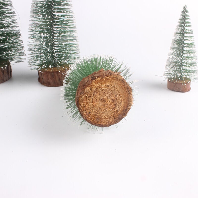 Árbol de Navidad en miniatura de escritorio, árbol de Navidad, decoración de árbol de pino pequeño, adornos para árboles de Navidad