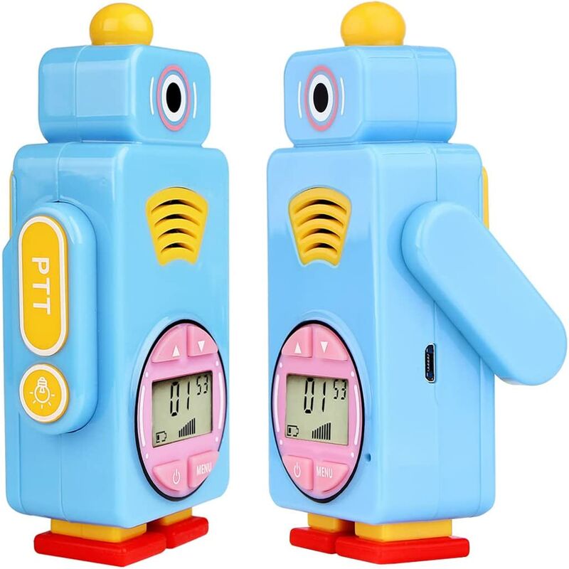 RT36 Walkie Talkie para niños, regalo de juguete de Navidad de 8 canales de largo alcance para niños y niñas de 6 a 12 años (azul, 1 par)