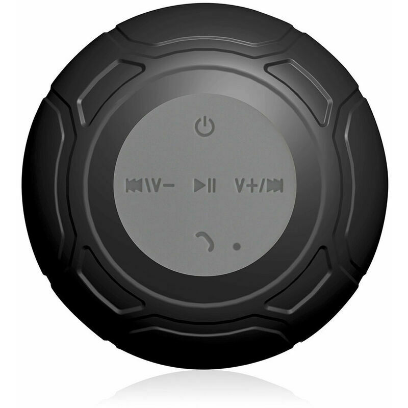 Altavoz de ducha Altavoz Bluetooth resistente al agua Radio de ducha Altavoz portátil con radio FM (negro)