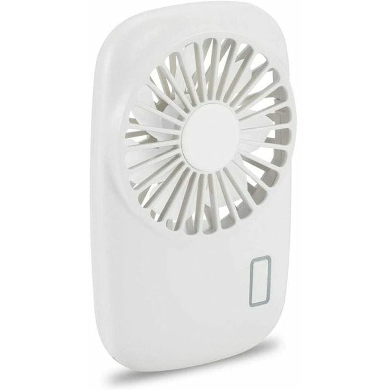 Ventilador de bolsillo Mini Potente Pequeño Pequeño Ventilador portátil personal Velocidad ajustable Refrigeración recargable por USB-Blanco
