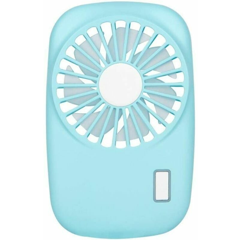Ventilador de bolsillo Mini Potente Pequeño Pequeño Ventilador portátil personal Velocidad ajustable Refrigeración recargable por USB-Azul
