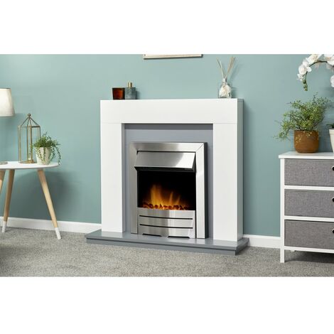 Adam Colorado Electric Fire in Brushed Steel