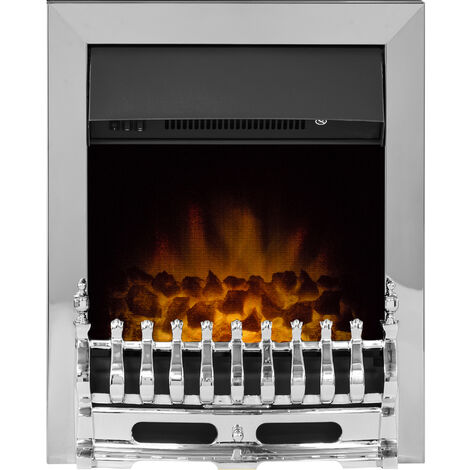 Adam Blenheim Electric Fire in Chrome (1/5)