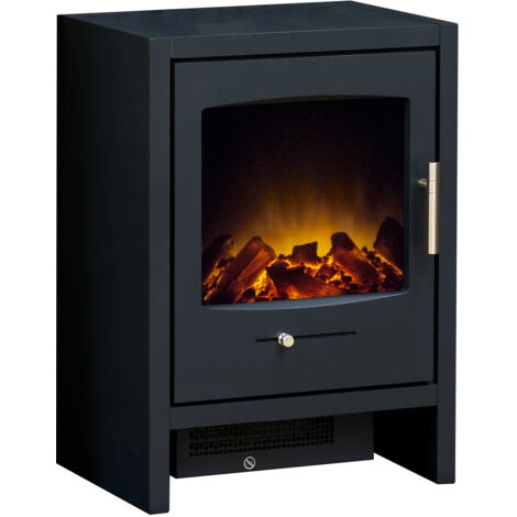 Adam Bergen Electric Stove in Charcoal Grey