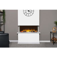 Adam Sahara Electric Inset Media Wall Fire with Remote Control