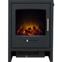 Adam Bergen Electric Stove in Charcoal Grey