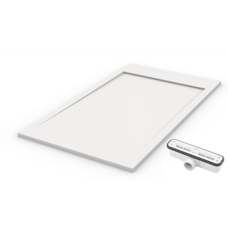 Extra flache Duschwanne PREMIUM AMBIENTE weiß RAL 9003 80x150