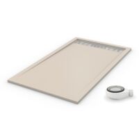 Extra flache Duschwanne PREMIUM Hellbeige RAL 1013 80x170