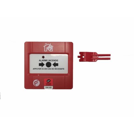Déclencheur manuel conventionnel Sextant-DMC avec LED – Conforme norme EN54-11 – Installation facile sans encastrement – Signalisation fiable – Finsecur