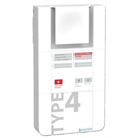 Alarme incendie type 4 secteur 4 boucles G2 – Neutronic TT4-4BG2