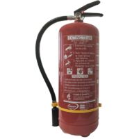 Mobiak – Extincteur 9kg à poudre ABC – Capacité d'extinction 43A-233B-C – Température d'utilisation -30°C à +60°C – Certifié NF et CE/EN3