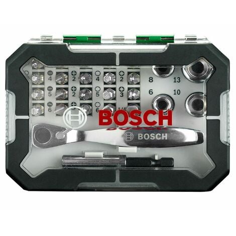 Bosch 2607017322 Rainbow Evo Set Screwdriver with Small Ratchet - 26 Piece