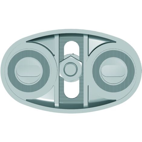 PORTAC Crapaudine réglable à visser en Inox avec stries antiglissement et cache-vis  Diamètre de l'axe (mm): Diamètre de l'axe (mm) : 12