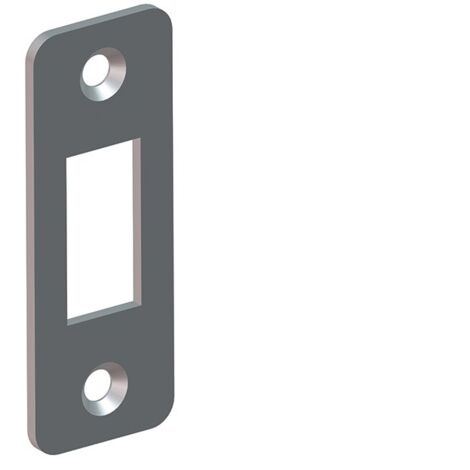 Portac – Gâche réversible rectangle en inox pour serrure à encastrer – Gâche inoxydable à visser ou riveter – Pour portail