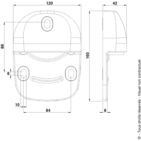 PORTAC Sabot en Composite pour portail motorisé