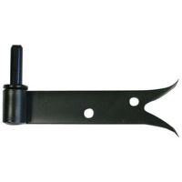 Afbat – Gond de volet à plaquer queue de carpe L170 – Acier avec axe amovible D14 – Pour fixation sur bois dur