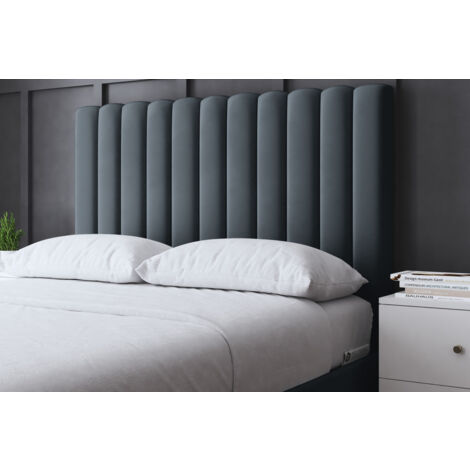 Evangeline Steel Upholstered Panel Bed Small Double