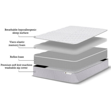 Pureflex 12cm Thick Memory Foam Mattress Super King