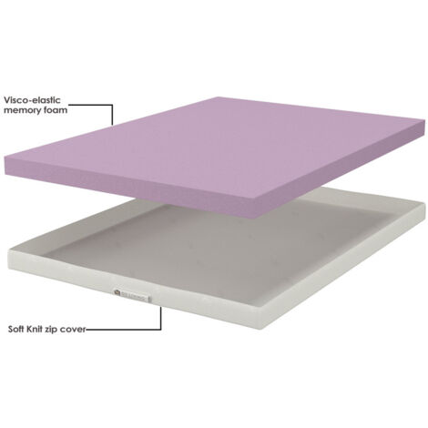 Essentials 5cm Thick Memory Foam Mattress Topper Small Double