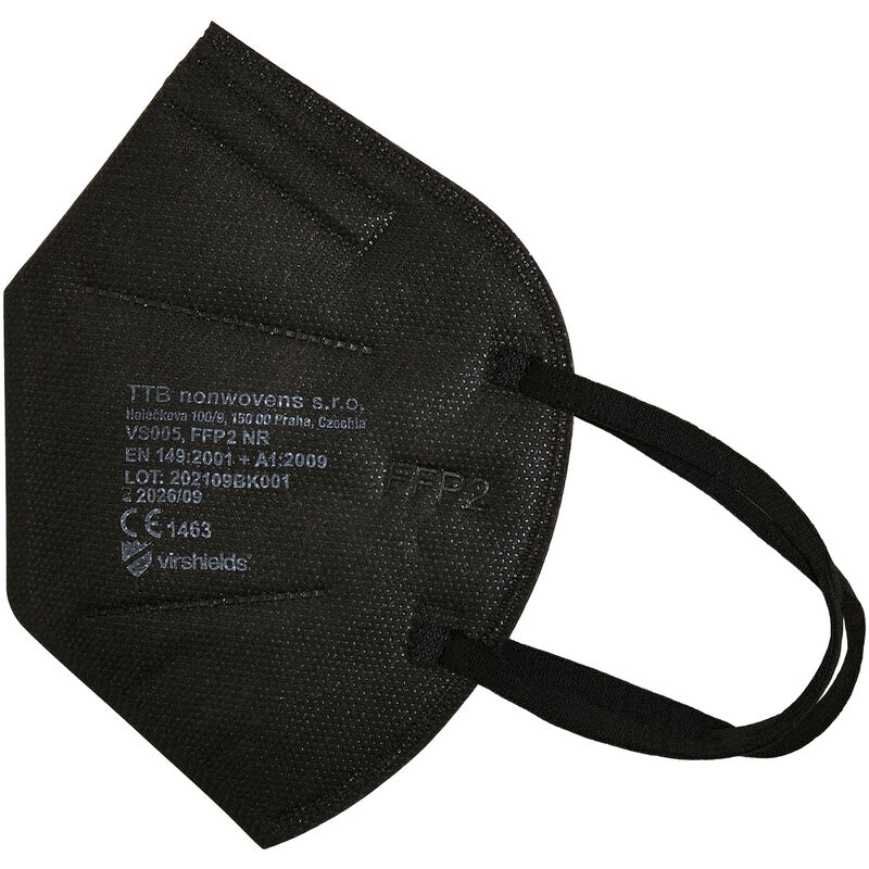 Masque de protection Respiratoire FFP2 (Sachet individuel) - Noir