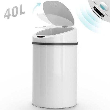 5five - poubelle automatique 40l sensor inox