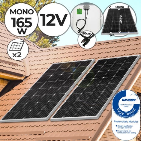 Panneau solaire monocristallin 110 W, Panneaux solaires et éoliennes