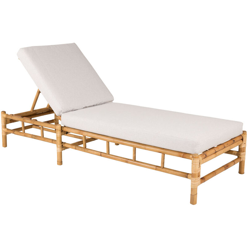 Chaise longue d'extérieur MOOVERE pour jardin piscine hôtel club de plage  blanche