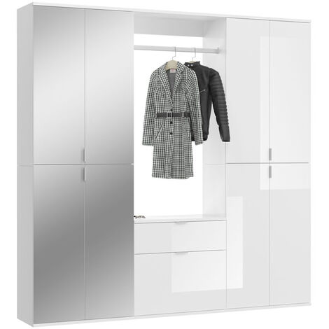 ProjektX ensemble d'armoires de rangement 9 portes, 1 tiroir blanche. (1/5)