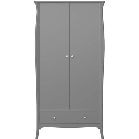 Simon armoire de rangement 1 tiroir 2 portes gris.
