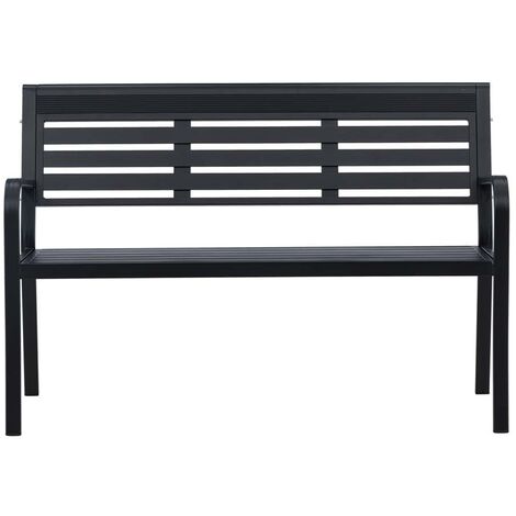 Elvas banc de jardin noir. (1/5)