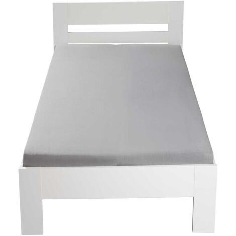 Annik lit 90x200cm blanc.