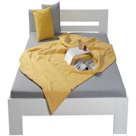 Annik lit 90x200cm blanc.