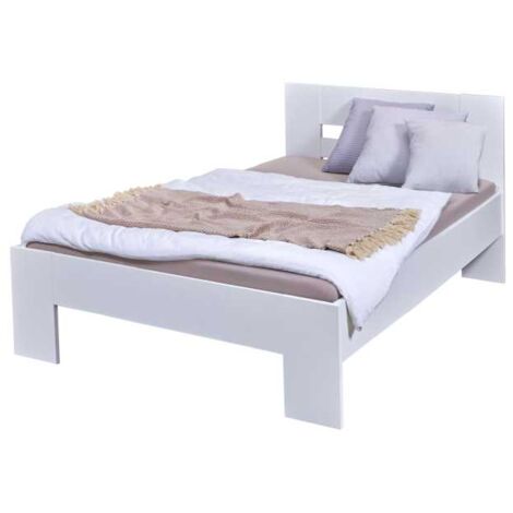 Annik lit 90x200cm blanc.