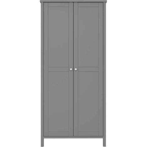Ebuy24 – Armoire de rangement 2 portes gris – Matériaux de haute qualité – Design moderne pour salon ou chambre – Dimensions optimales pour rangement (1/4)