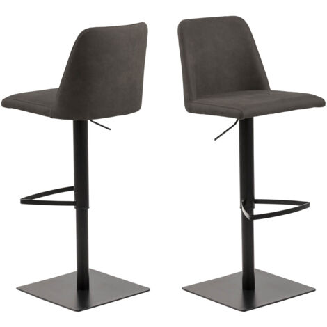 Avanja tabouret de bar fonction pivotante, cartouche de gaz gris. (1/5)