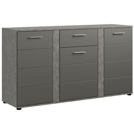 blake-buffet-3-portes-1-tiroir-mat-gris-matera