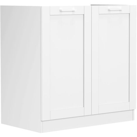 Mobilier de cuisine submergé Colura H. 82 x L. 80 x P. 46 cm Blanc (1/4)
