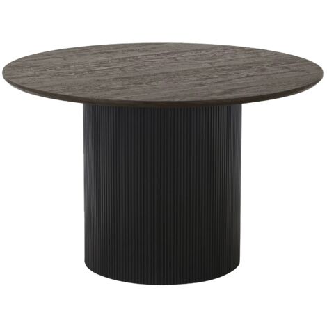 Boavista table de salle à manger Ø120cm marron foncé. (1/5)