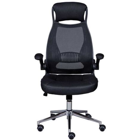 Fauteuil de bureau 68x65x114/122 cm noir (1/5)