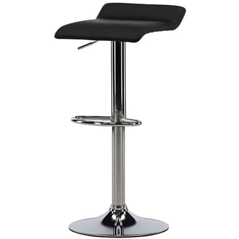 Jonna tabouret de bar cuir PU noir. (1/5)