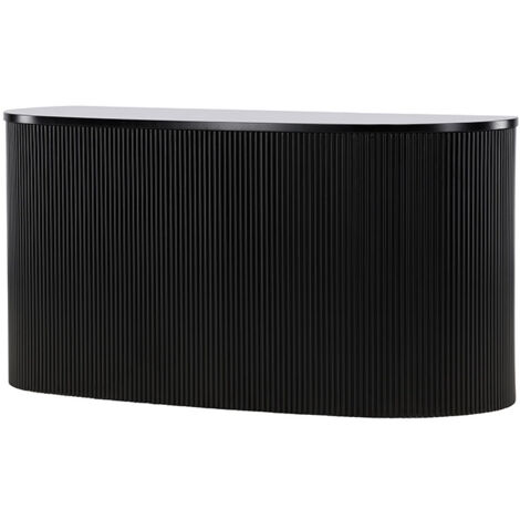 Ebuy24 – Console murale Loca 1 porte noire – Design élégant – Matériaux durables – Rangement optimisé pour intérieur moderne (1/5)