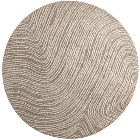 Melle tapis Ø200cm beige. (1/4)