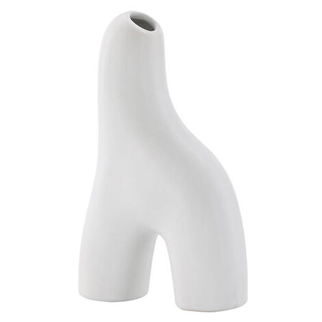 Vase en grès Aya Blanc (1/5)